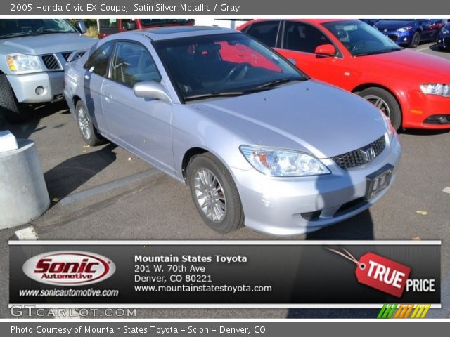 2005 Honda Civic EX Coupe in Satin Silver Metallic