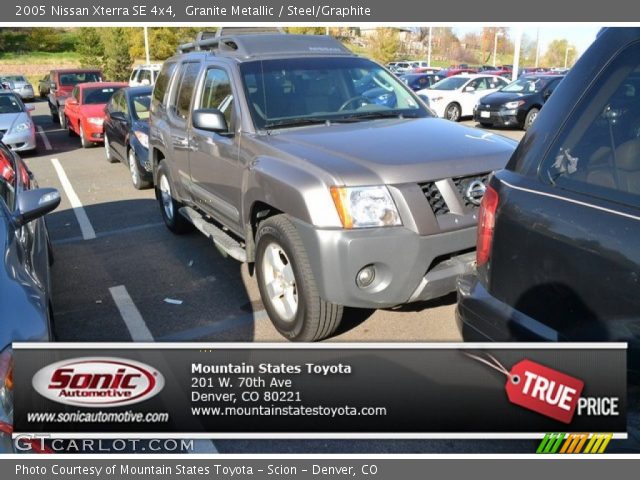 2005 Nissan Xterra SE 4x4 in Granite Metallic