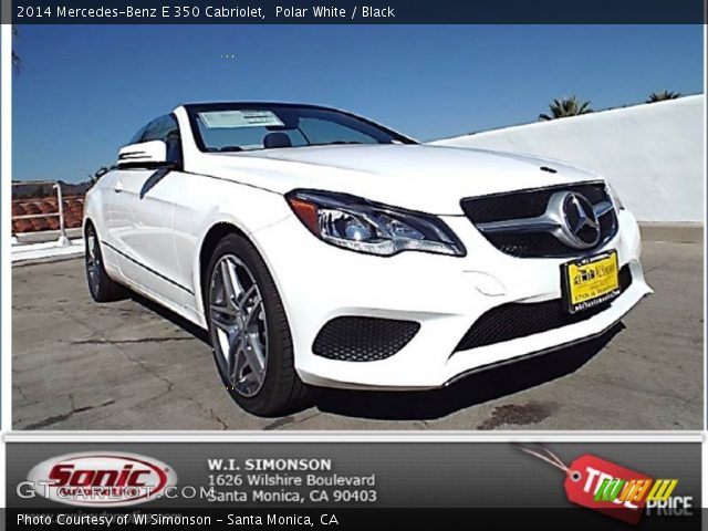 2014 Mercedes-Benz E 350 Cabriolet in Polar White