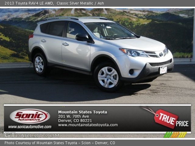 2013 Toyota RAV4 LE AWD in Classic Silver Metallic