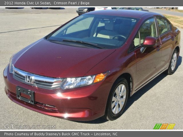 2012 Honda Civic LX Sedan in Crimson Pearl