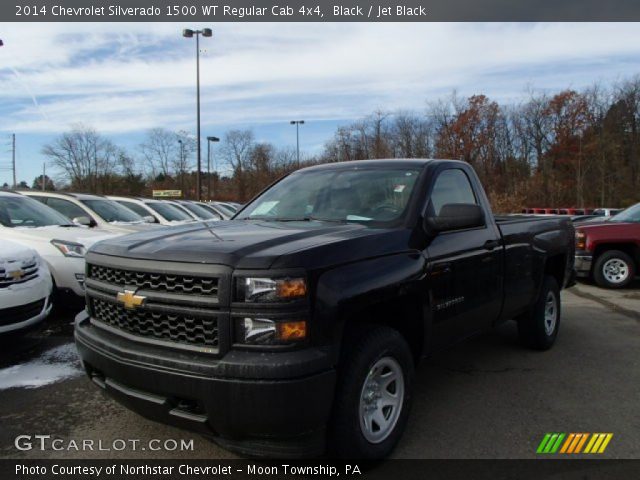 Black - 2014 Chevrolet Silverado 1500 Wt Regular Cab 4x4 - Jet Black 