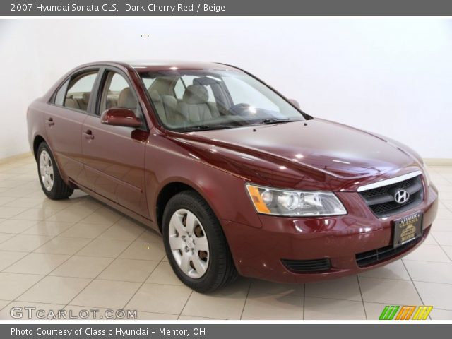 2007 Hyundai Sonata GLS in Dark Cherry Red