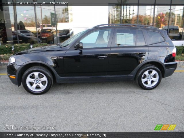 2007 BMW X3 3.0si in Jet Black