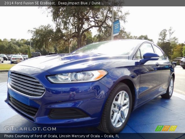 2014 Ford Fusion SE EcoBoost in Deep Impact Blue