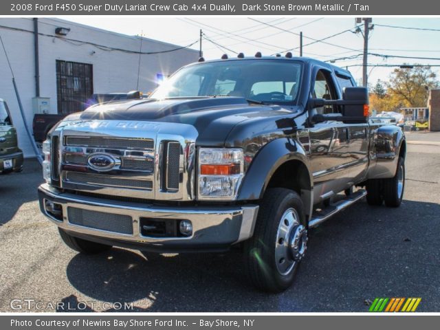 2008 Ford F450 Super Duty Lariat Crew Cab 4x4 Dually in Dark Stone Brown Metallic