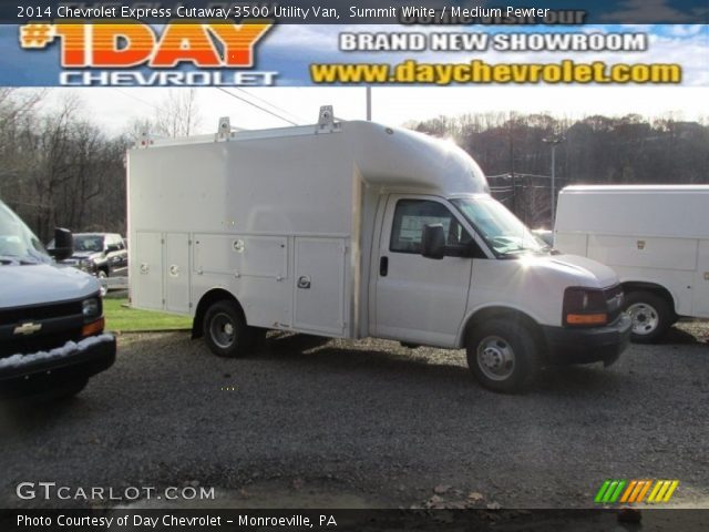 2014 Chevrolet Express Cutaway 3500 Utility Van in Summit White