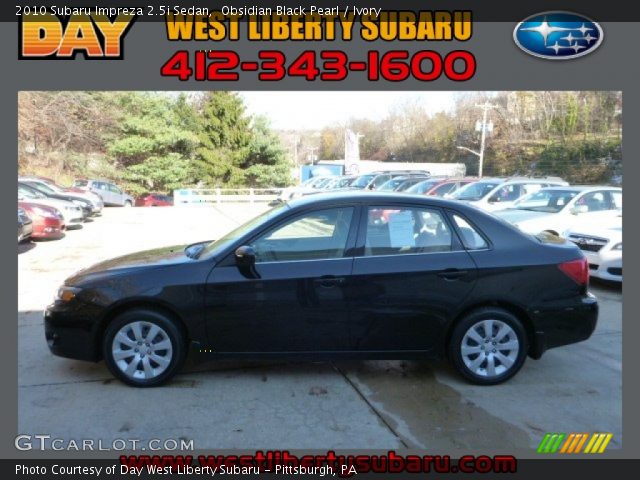 2010 Subaru Impreza 2.5i Sedan in Obsidian Black Pearl