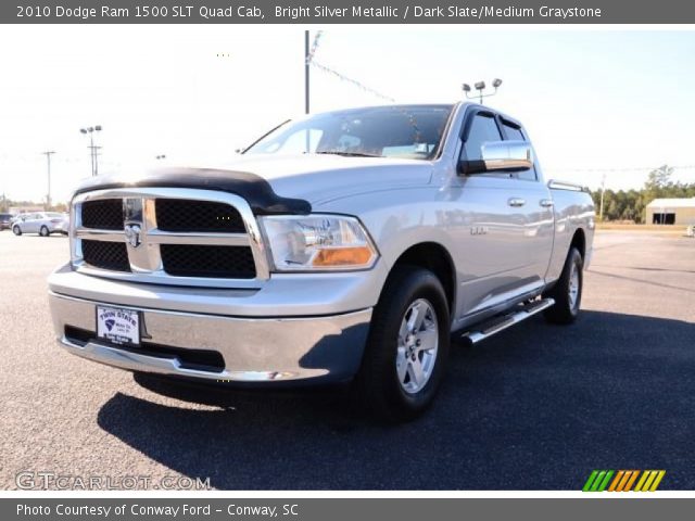 2010 Dodge Ram 1500 SLT Quad Cab in Bright Silver Metallic