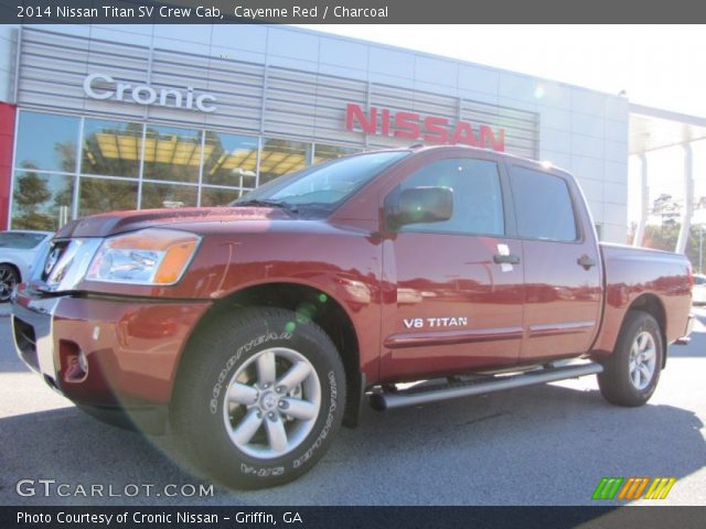 2014 Nissan Titan SV Crew Cab in Cayenne Red