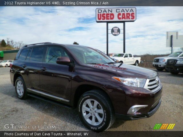 2012 Toyota Highlander V6 4WD in Sizzling Crimson Mica