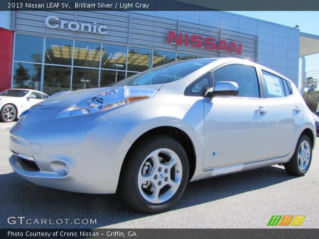 2013 Nissan LEAF SV in Brilliant Silver