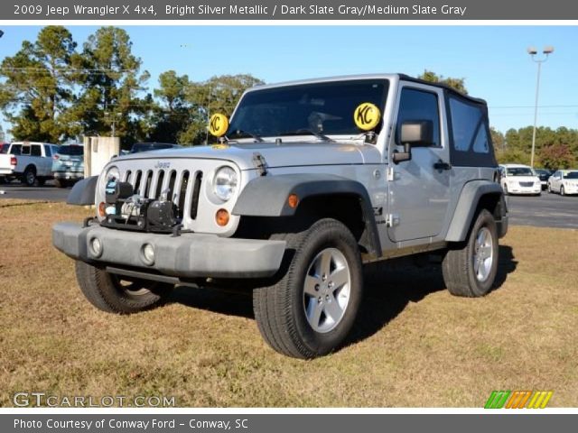 2009 Jeep Wrangler X 4x4 in Bright Silver Metallic