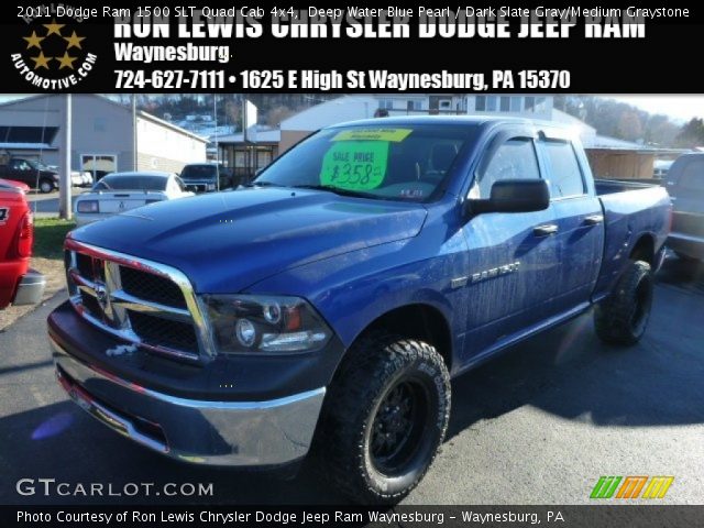 2011 Dodge Ram 1500 SLT Quad Cab 4x4 in Deep Water Blue Pearl