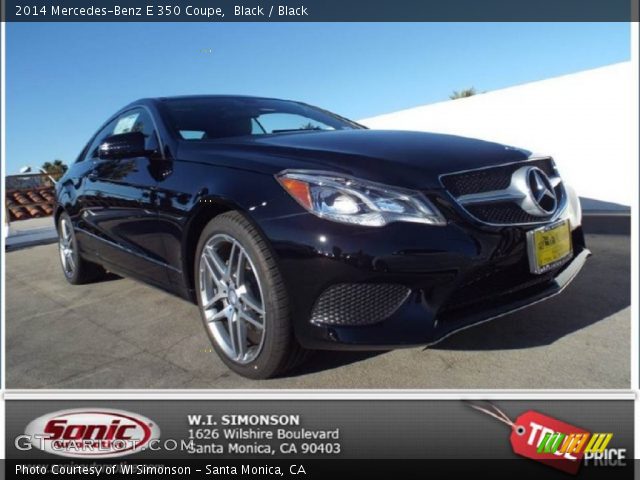 2014 Mercedes-Benz E 350 Coupe in Black