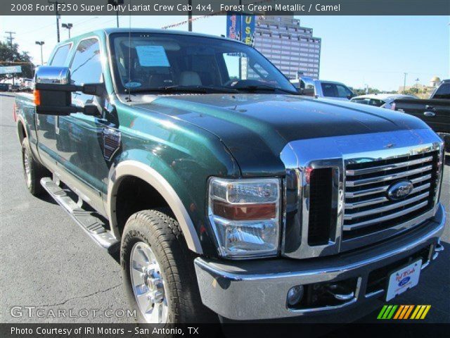 2008 Ford F250 Super Duty Lariat Crew Cab 4x4 in Forest Green Metallic