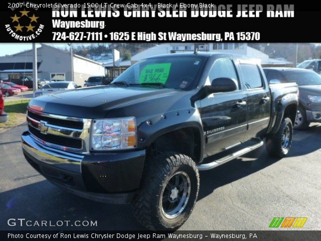 2007 Chevrolet Silverado 1500 LT Crew Cab 4x4 in Black