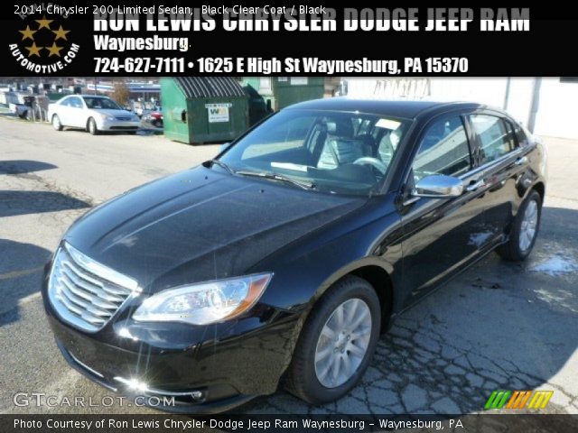 2014 Chrysler 200 Limited Sedan in Black Clear Coat