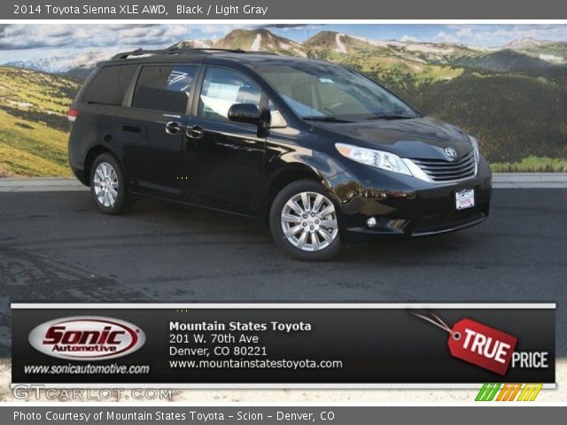 2014 Toyota Sienna XLE AWD in Black