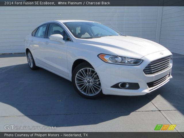 2014 Ford Fusion SE EcoBoost in White Platinum