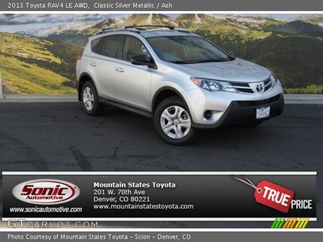 2013 Toyota RAV4 LE AWD in Classic Silver Metallic