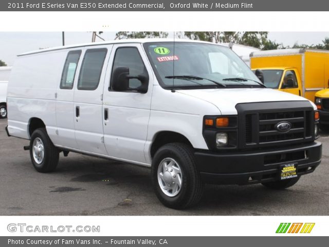 2011 Ford E Series Van E350 Extended Commercial in Oxford White
