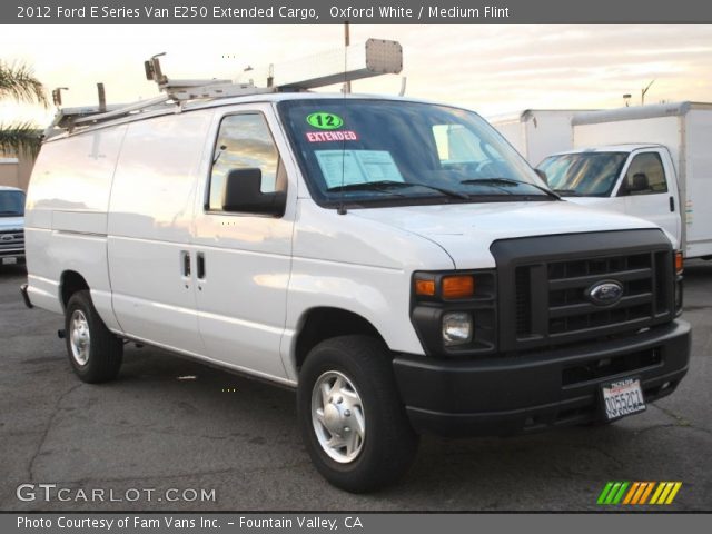 2012 Ford E Series Van E250 Extended Cargo in Oxford White