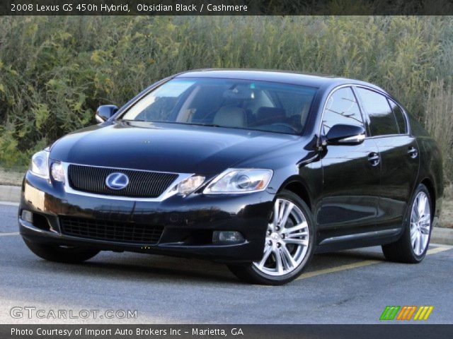 2008 Lexus GS 450h Hybrid in Obsidian Black