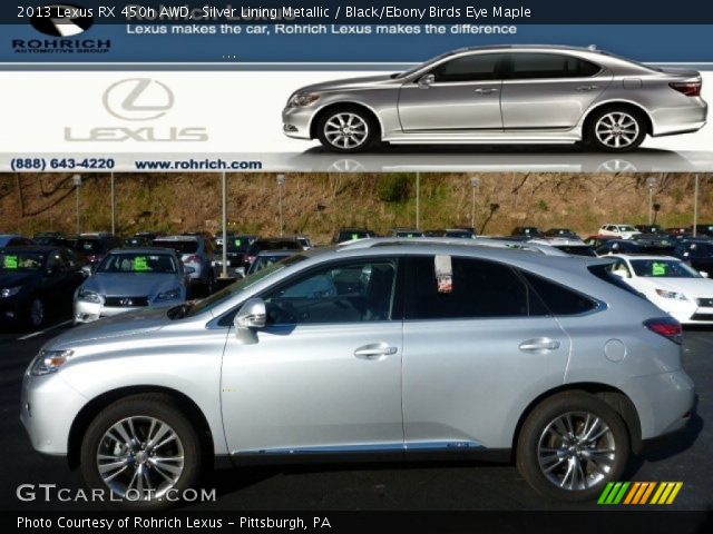 2013 Lexus RX 450h AWD in Silver Lining Metallic