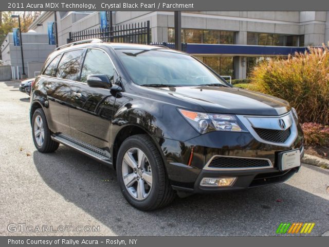 2011 Acura MDX Technology in Crystal Black Pearl