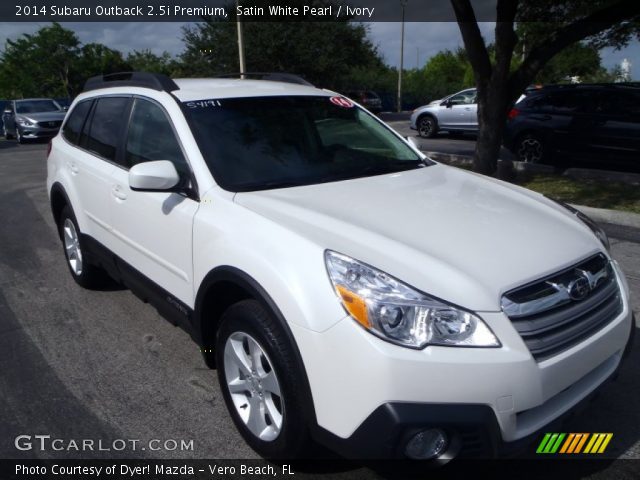 2014 Subaru Outback 2.5i Premium in Satin White Pearl