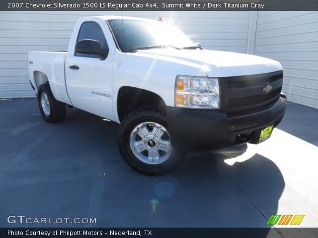 2007 Chevrolet Silverado 1500 LS Regular Cab 4x4 in Summit White