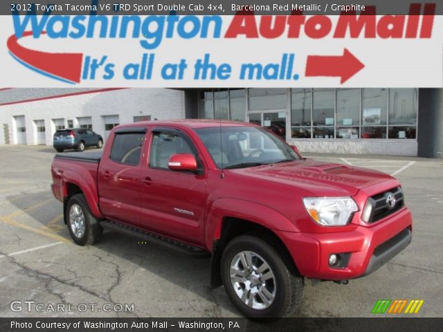 2012 Toyota Tacoma V6 TRD Sport Double Cab 4x4 in Barcelona Red Metallic