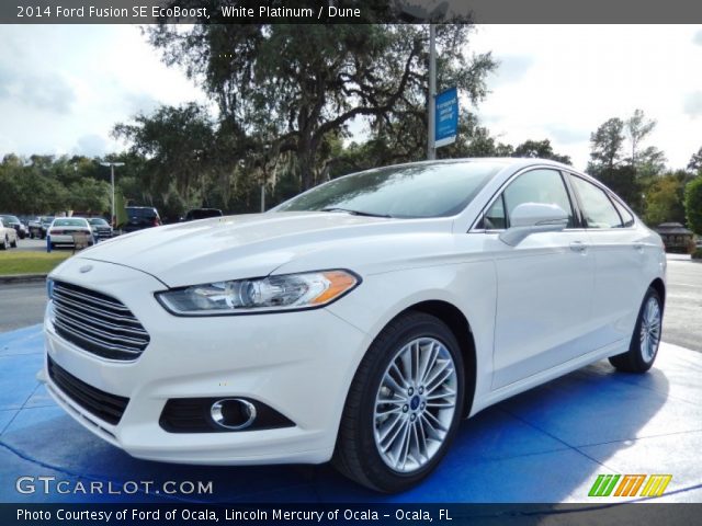 2014 Ford Fusion SE EcoBoost in White Platinum