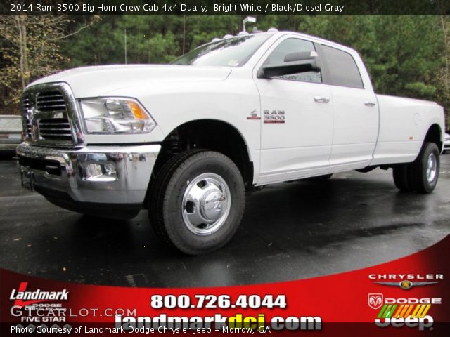 2014 Ram 3500 Big Horn Crew Cab 4x4 Dually in Bright White