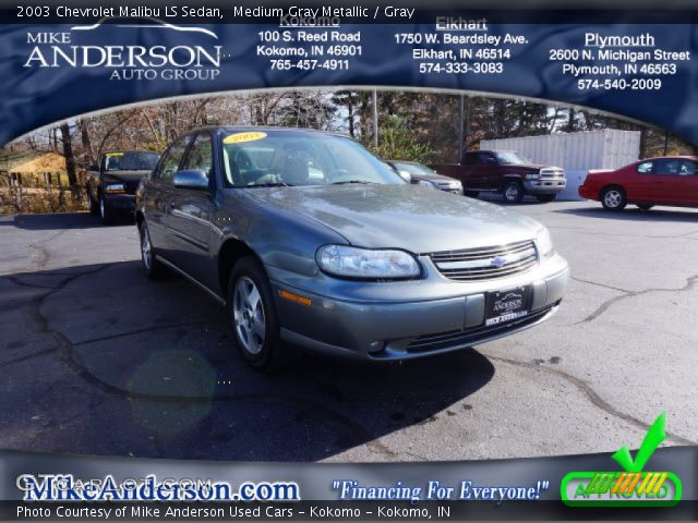 2003 Chevrolet Malibu LS Sedan in Medium Gray Metallic