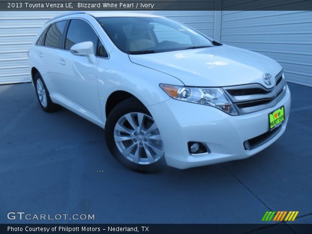 2013 Toyota Venza LE in Blizzard White Pearl