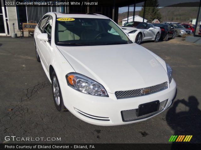 2013 Chevrolet Impala LT in Summit White