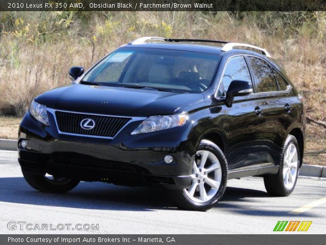 2010 Lexus RX 350 AWD in Obsidian Black