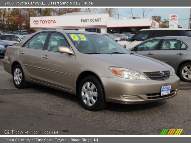 2003 Toyota Camry LE in Desert Sand Mica