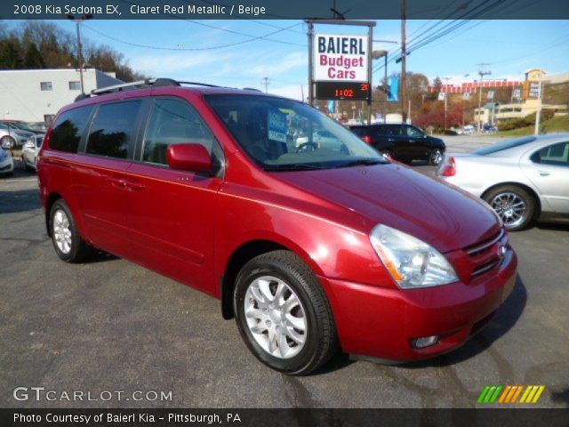 2008 Kia Sedona EX in Claret Red Metallic