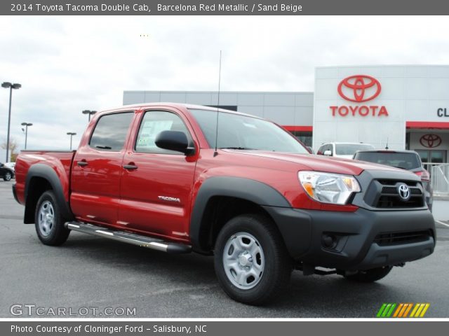2014 Toyota Tacoma Double Cab in Barcelona Red Metallic