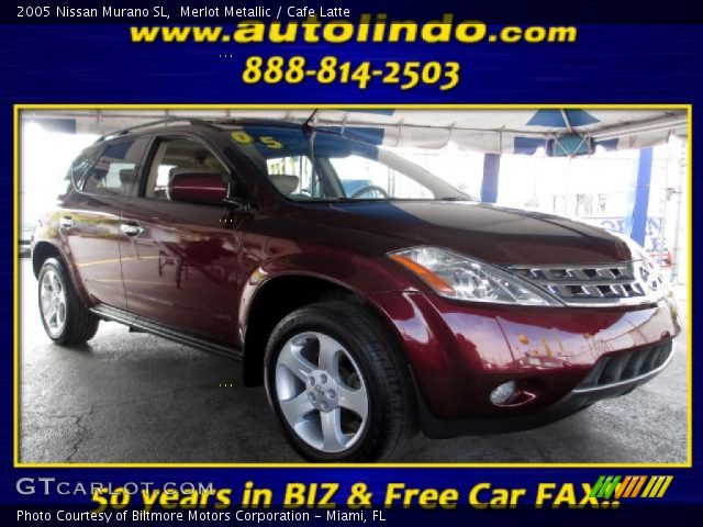 2005 Nissan Murano SL in Merlot Metallic