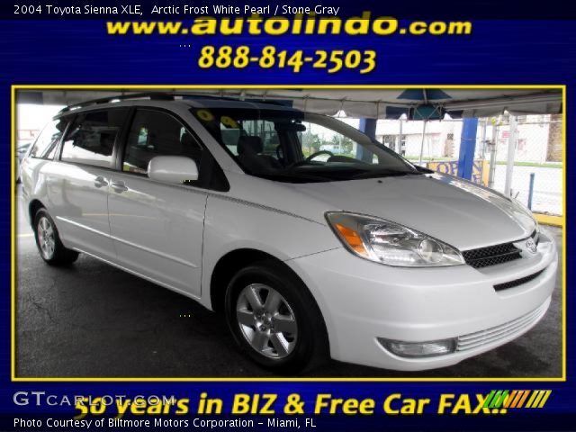 2004 Toyota Sienna XLE in Arctic Frost White Pearl