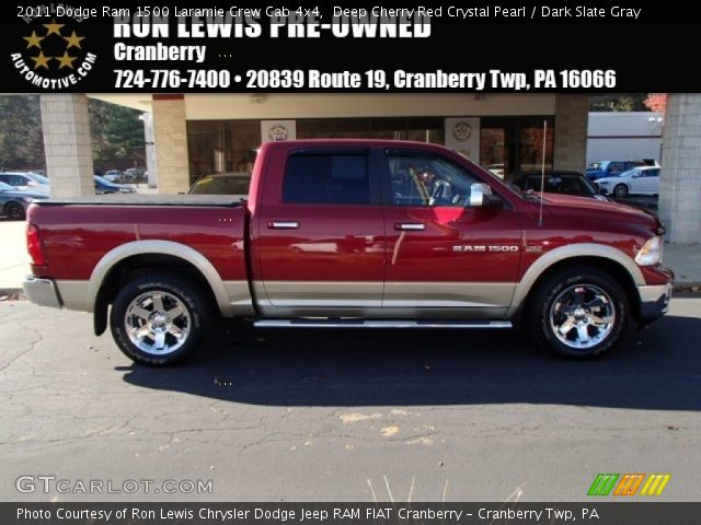 2011 Dodge Ram 1500 Laramie Crew Cab 4x4 in Deep Cherry Red Crystal Pearl