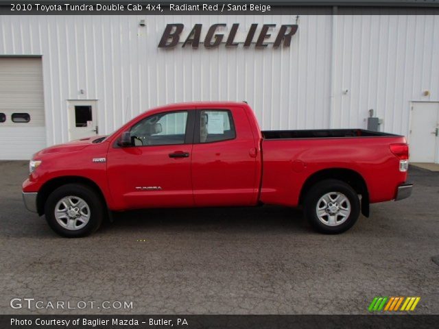 2010 Toyota Tundra Double Cab 4x4 in Radiant Red