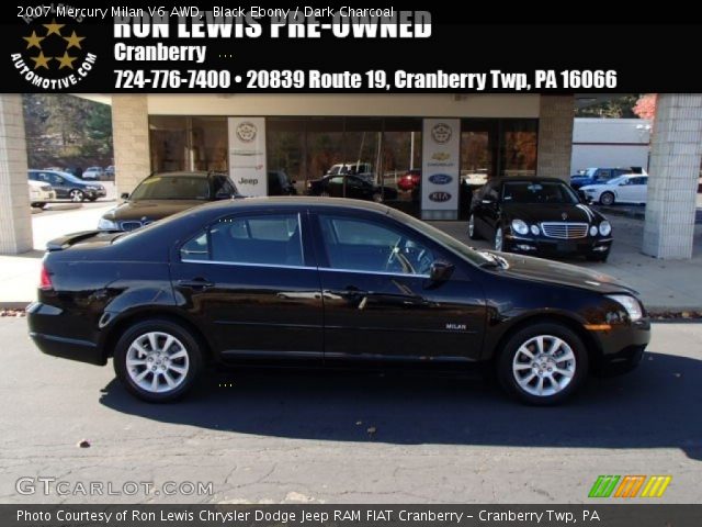 2007 Mercury Milan V6 AWD in Black Ebony