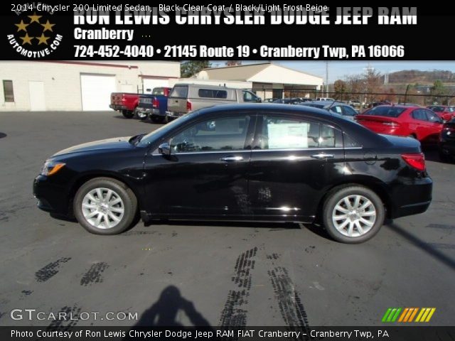 2014 Chrysler 200 Limited Sedan in Black Clear Coat