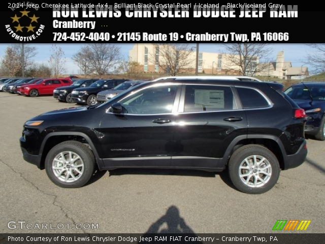 2014 Jeep Cherokee Latitude 4x4 in Brilliant Black Crystal Pearl