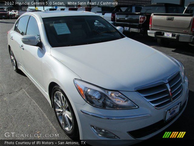 2012 Hyundai Genesis 5.0 Sedan in White Satin Pearl